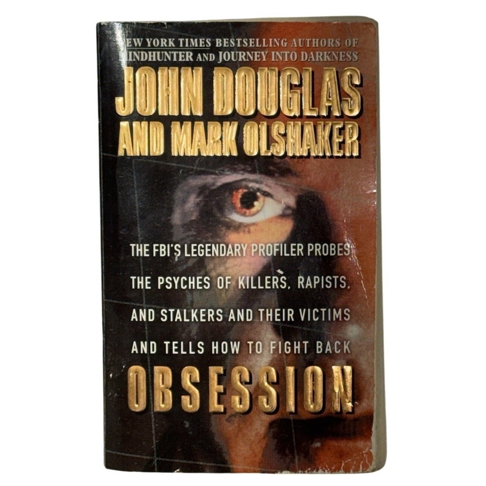 John Douglas Obsession FBI Profiler True Crime Paperback Book Black Gold